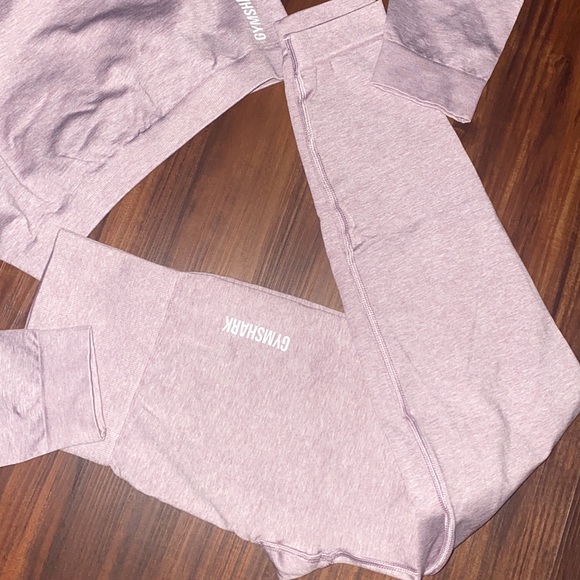 Gymsharks ADAPT MARL SEAMLESS CROPPED TOP AND LEGGINGS M - Picture 3 of 8